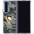 NHL Pittsburgh Penguins Camo Galaxy Z Fold6 Clear Case